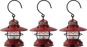 BARE277.jpg Barebones Edison Mini Lantern Red 3pk - Rechargeable LED