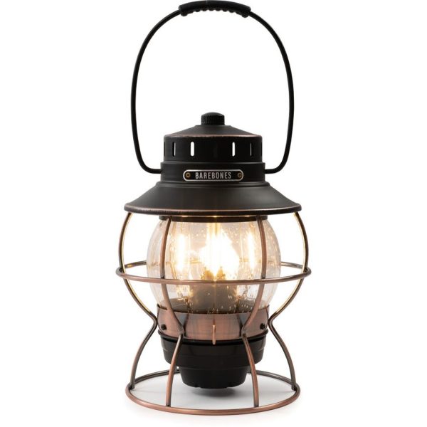 Barebones Railroad Lantern - Rechargeable Vintage LED