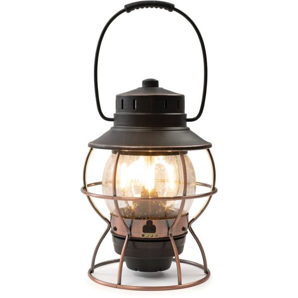 Barebones Railroad Lantern - Rechargeable Vintage LED