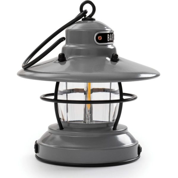 Barebones Edison Mini Lantern Gray - Rechargeable
