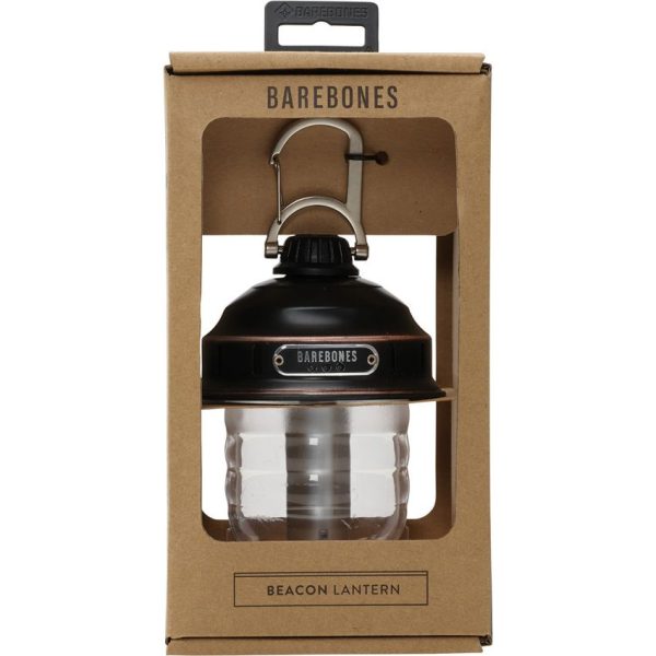 Barebones Beacon Hanging Lantern Bronze - Rechargeable