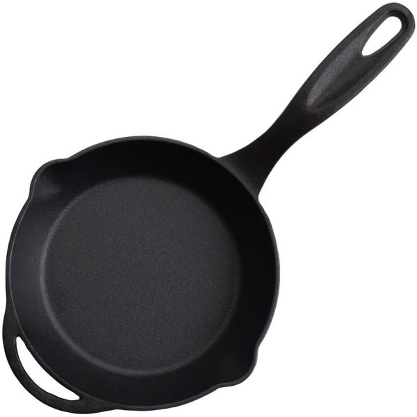 BARE301_add_03.jpg Barebones Living Cast Iron Skillet 8in - Dual Pour Spouts