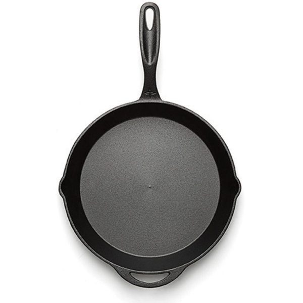 Barebones Living Cast Iron Skillet 12in - Dual Pour Spouts
