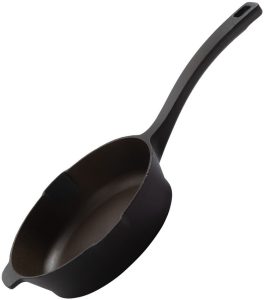 BARE315.jpg Barebones Living Cast Iron Skillet 6in with Lid - Polished