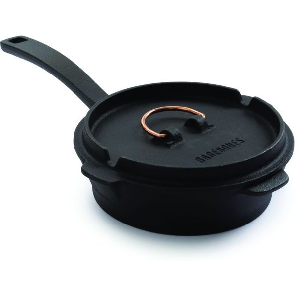 Barebones Living Cast Iron Skillet 6in with Lid - Polished