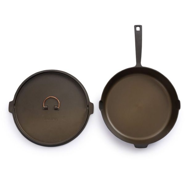 BARE318_add_01.jpg Barebones Living Cast Iron Skillet 12in Japanese Design - Copper