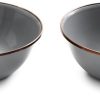 BARE357.jpg Barebones Living Enamel Bowl Set - Stone Gray 6in