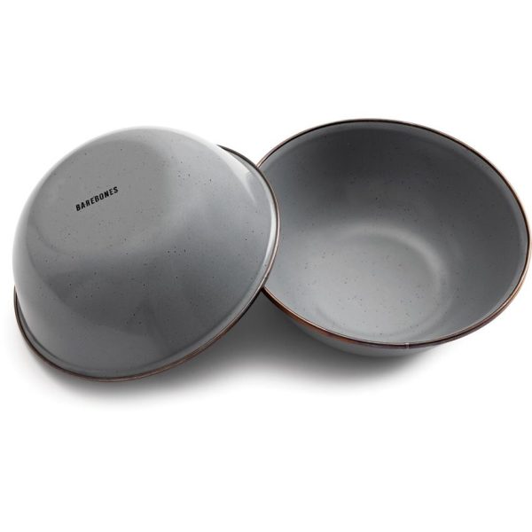 BARE357_add_01.jpg Barebones Living Enamel Bowl Set - Stone Gray 6in