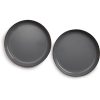 Barebones Living Enamel Plate Set - Stone Gray 11in