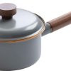BARE377.jpg Barebones Living Enamel Saucepan - Speckled 1.5L Walnut