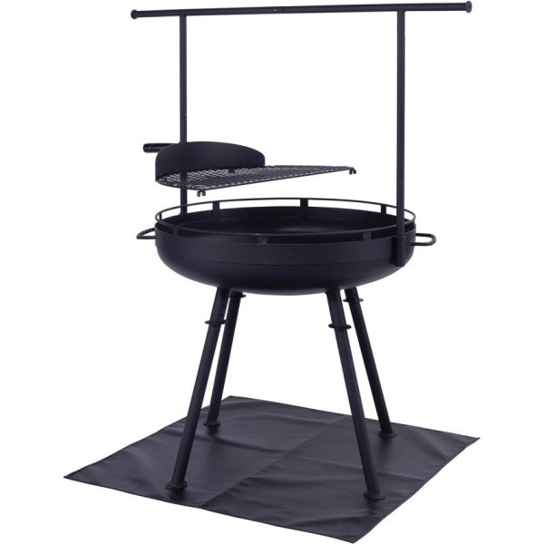 BARE410_add_01.jpg Barebones Living Fire and Grill Mat - Heat-Resistant Black