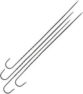 BARE461.jpg Barebones Living Cowboy Grill Skewer Set - Blackened Stainless