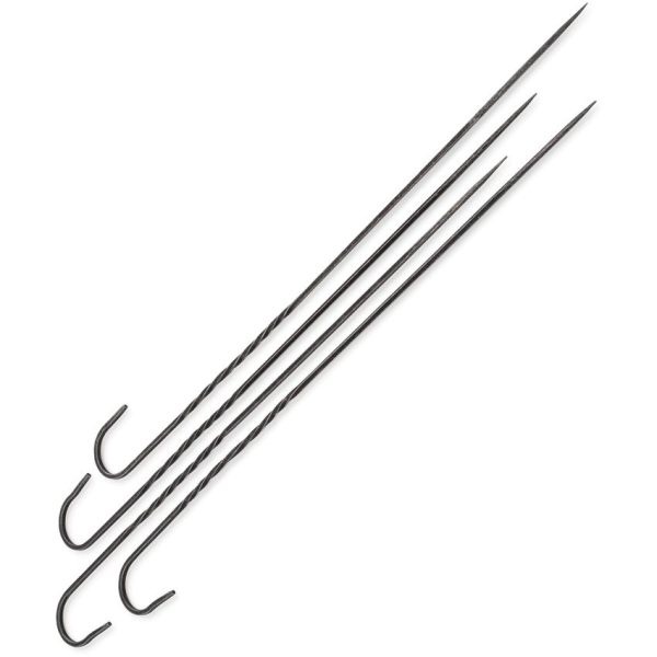 BARE461_add_01.jpg Barebones Living Cowboy Grill Skewer Set - Blackened Stainless