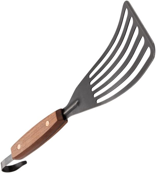 BARE467.jpg Barebones Living Cowboy Grill Fish Spatula - Blackened Finish