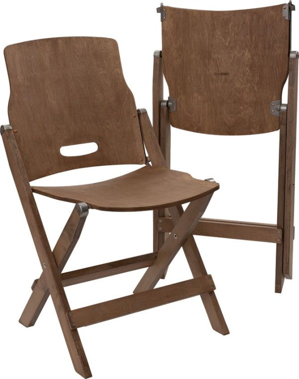 BARE584.jpg Barebones Living Ridgeline Wood Folding Chair - Birch