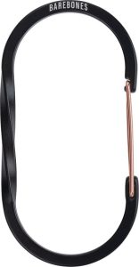 Barebones Living Large Wiregate Carabiner - Black Aluminum