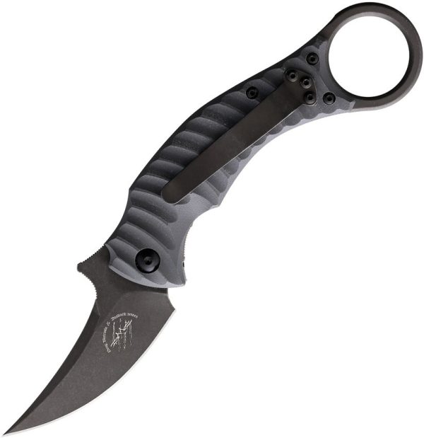 Bastinelli Mako Linerlock Gray G10 N690 Karambit Folding Knife