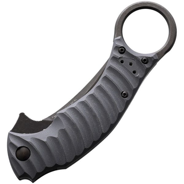 Bastinelli Mako Linerlock Gray G10 N690 Karambit Folding Knife
