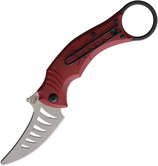 Bastinelli Creations Mako Linerlock Trainer Red G10 Folding Knife
