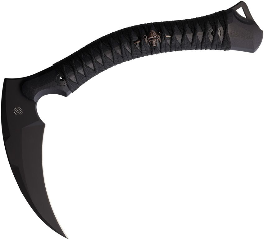 Bastinelli Creations Reaper Tac Wrapped Axe, 6.5" Black Cerakote N690