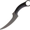 Bastinelli Creations Mako Fixed Blade N690Co Curved Black