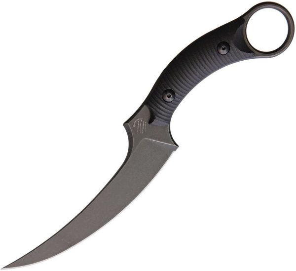 Bastinelli Creations Mako Fixed Blade N690Co Curved Black