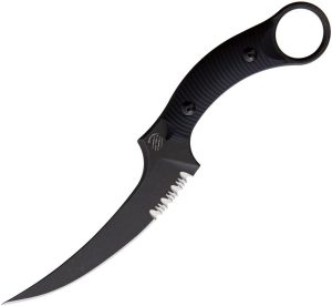 Bastinelli Creations Mako Fixed Blade Serrated N690 Black G10