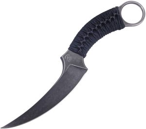 Bastinelli Creations Mako Fixed Blade D2 Steel Black Cord Wrapped
