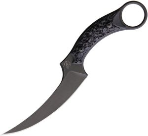 Bastinelli Creations Mako Fixed Blade N690 Bronze Skull Handle