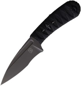 BAS215M.jpg Bastinelli Creations Sin Fixed Blade N690 Black Cord Wrap