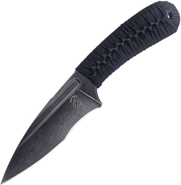 Bastinelli Creations SIN Fixed Blade N690 Black Cord Wrap