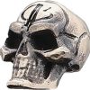 Bastinelli Creations Small Skull Lanyard Bead - Pewter