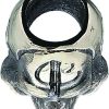 Bastinelli Creations Small Skull Lanyard Bead - Pewter