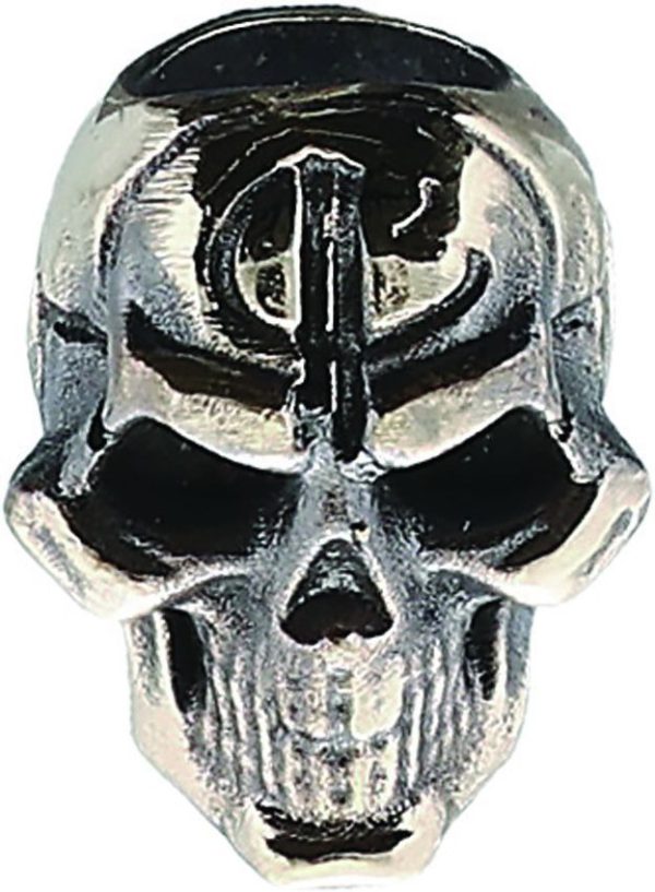Bastinelli Creations Small Skull Lanyard Bead - Pewter