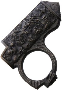 Bastinelli Creations Bronze Bic Lighter Case Skull Relief