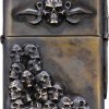 Bastinelli Creations Skulls Zippo Lighter Double - Bronze