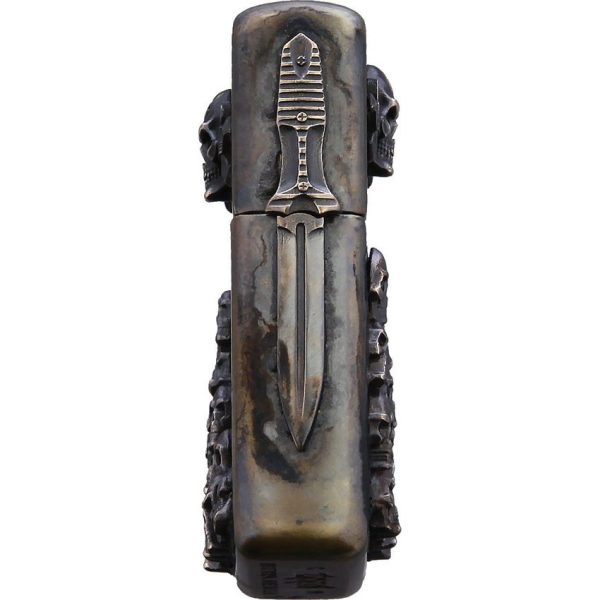 Bastinelli Creations Skulls Zippo Lighter Double - Bronze