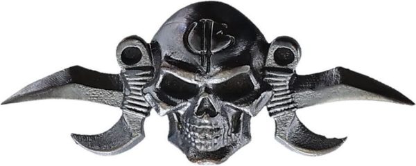 BAS236B.jpg Bastinelli Creations Small Reaper Menuki - Dark Bronze