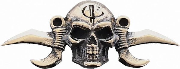 Bastinelli Creations Small Reaper Menuki - Light Bronze