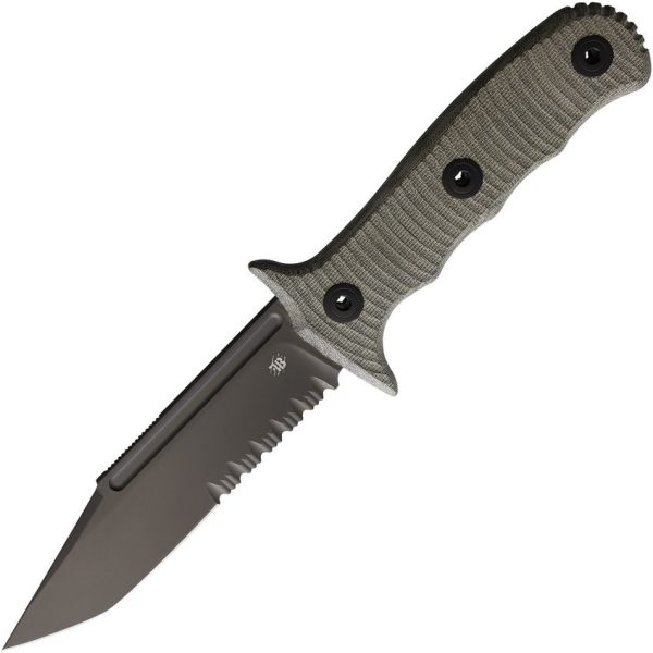 Bastinelli Binome Fixed Blade M390 Tanto Micarta Knife