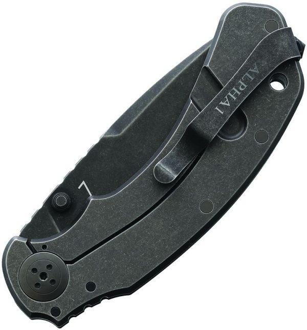 Bastinelli Creations Alpha 1 Framelock Folding Knife Black G10