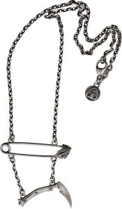 BAS245S.jpg Bastinelli Creations Silver Necklace Short - Reaper