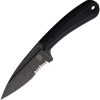 Bastinelli Creations SIN Fixed Blade N690 Serrated Black G10