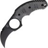 Bastinelli Creations Ligament Fixed Blade M390 Black Hawkbill