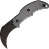 Bastinelli Creations Primal Fixed Blade N690 Black Kydex Sheath