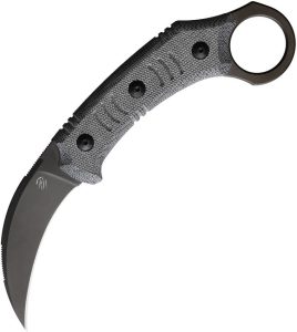 BAS257.jpg Bastinelli Creations Fury Fixed Blade M390 Karambit Black