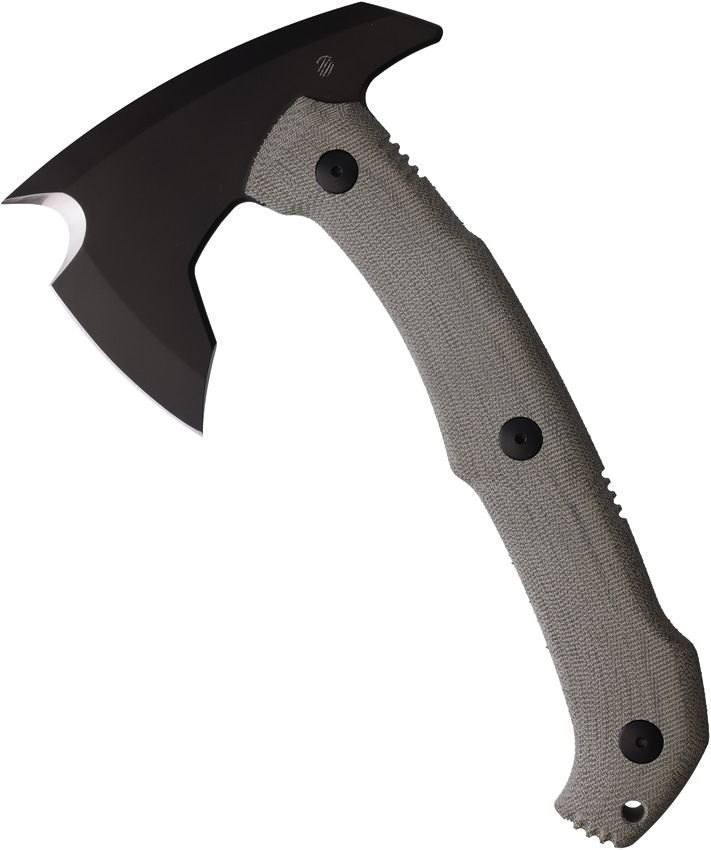 Bastinelli Creations Addiction Axe 5.13" M390 Green Micarta
