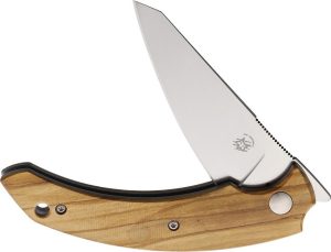 Bastinelli Creations Fides Folder Olive Wood Folding Knife
