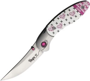 Brighten Blades Hope Linerlock Folding Knife - Pink