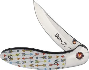 Brighten Blades Brave Linerlock Folding Knife - Arrow